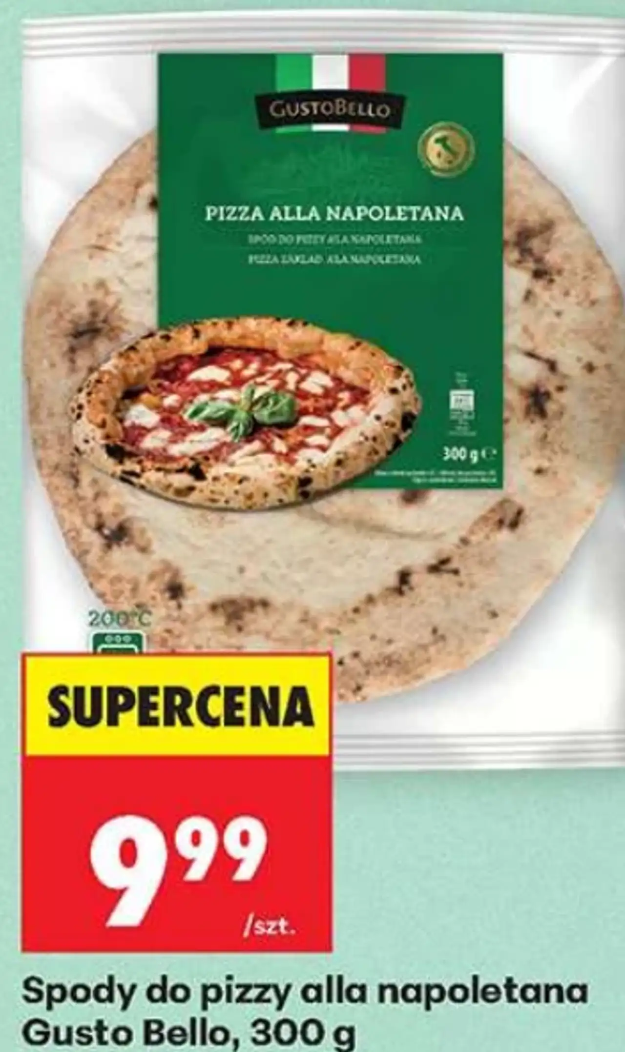 Spody do pizzy alla napoletana Gusto Bello, 300 g