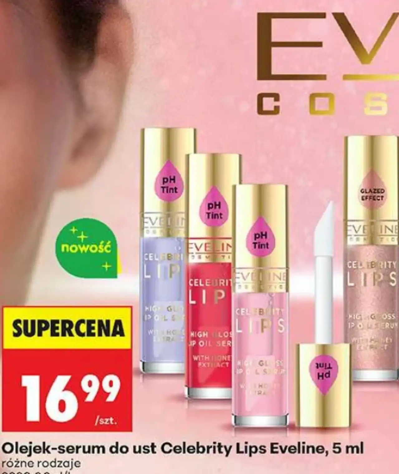 Olejek-serum do ust Celebrity Lips Eveline, 5 ml