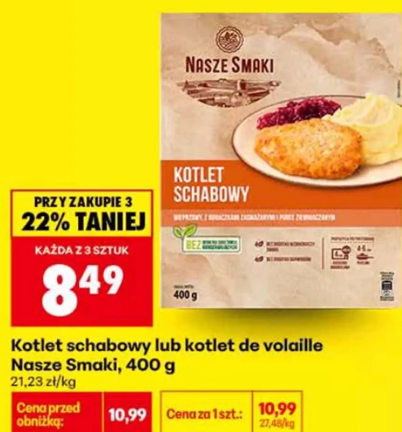 Kotlet schabowy lub kotlet de volaille Nasze Smaki