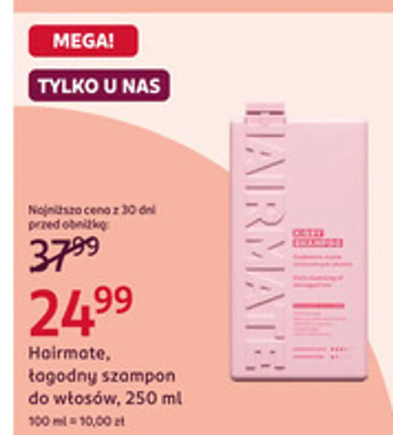 Hairmate, łagodny szampon do włosów, 250 ml