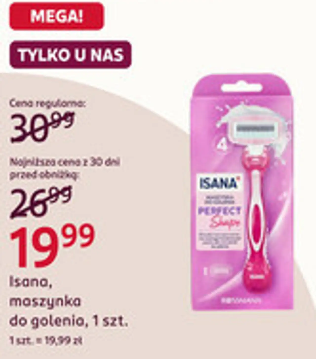 Isana, maszynka do golenia, 1 szt.