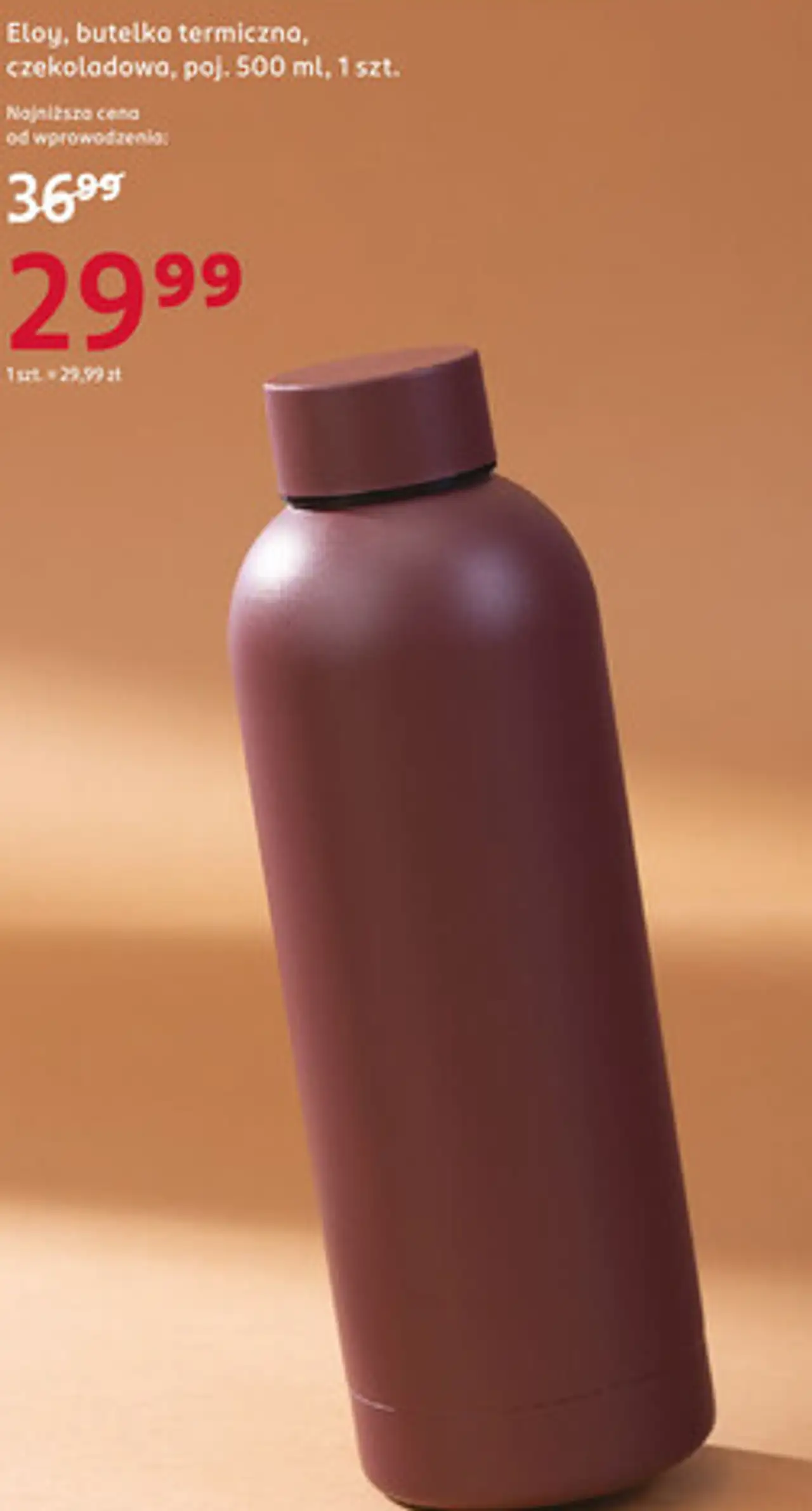 Eloy, butelka termiczna, czekoladowa, poj. 500 ml, 1 szt.