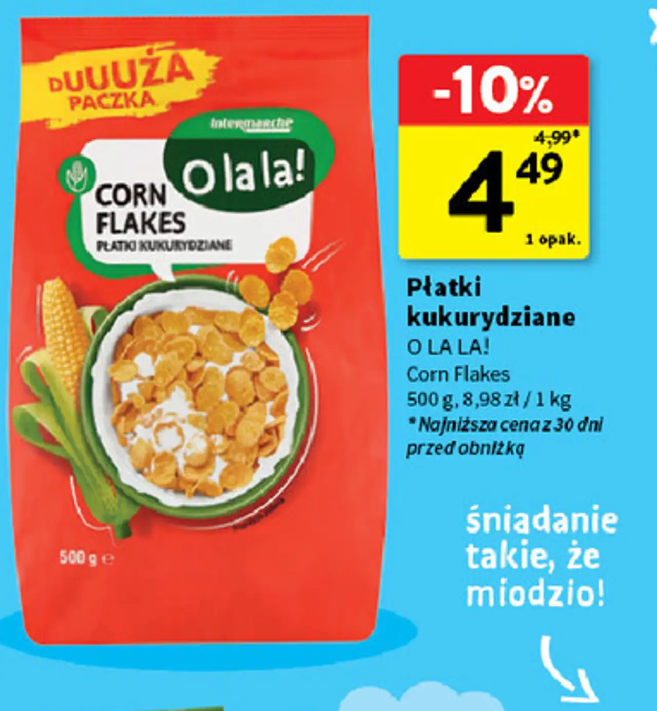 Płatki kukurydziane O la la! Corn Flakes