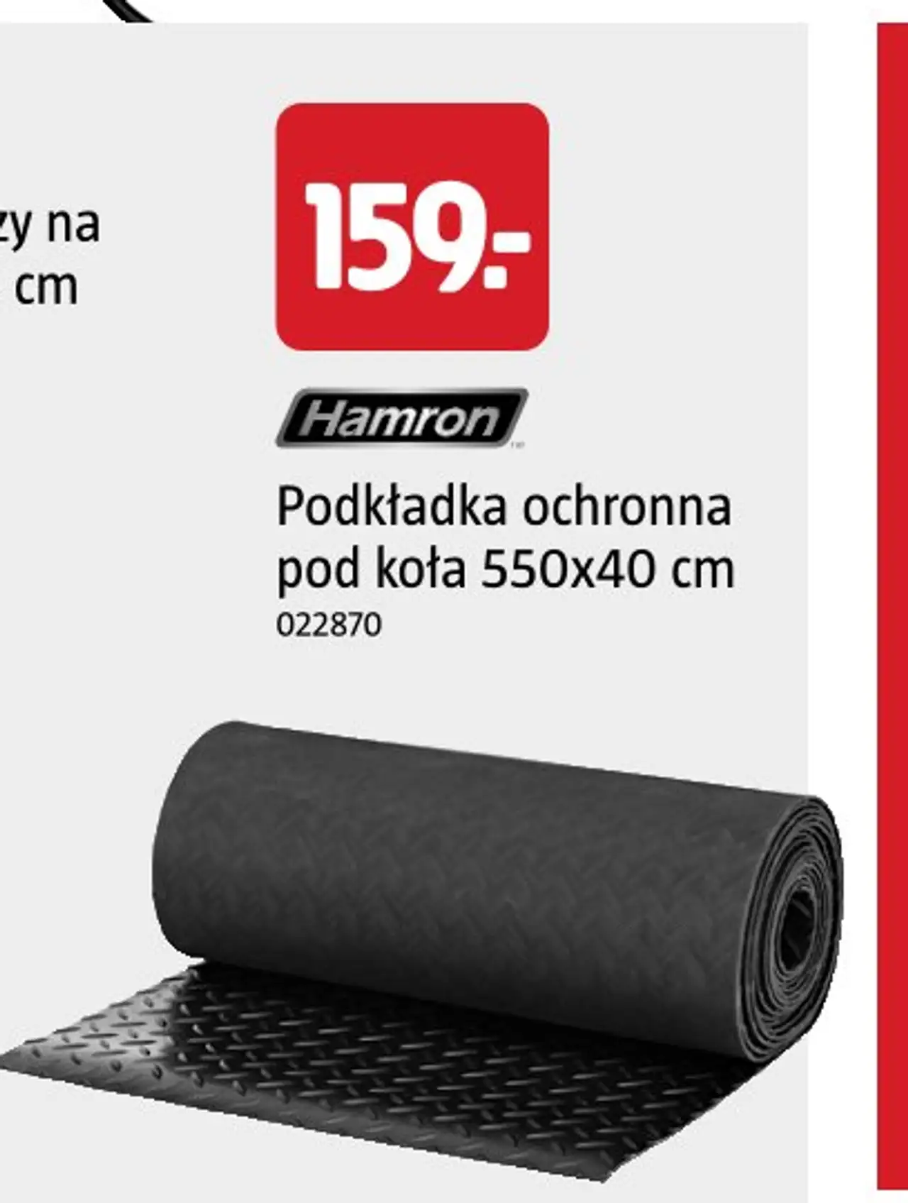 Podkładka ochronna pod koła 550x40 cm Hamron
