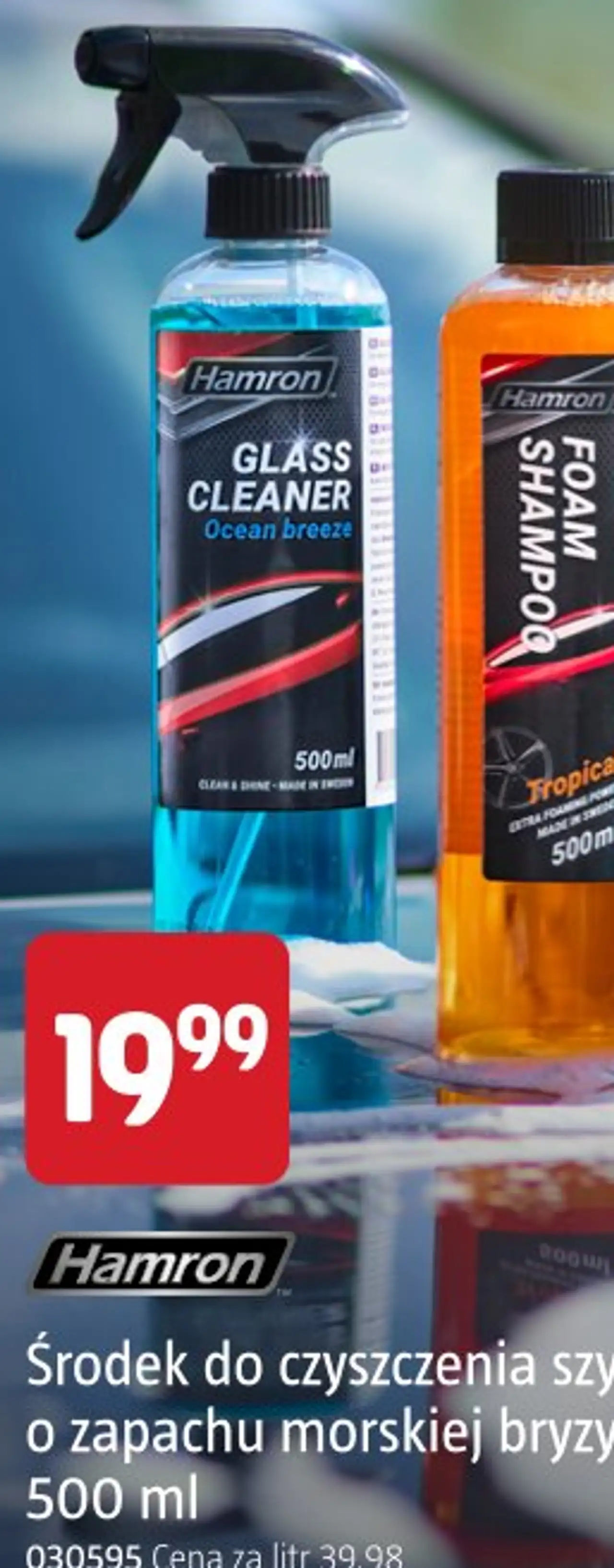 Hamron Środek do czyszczenia szyb o zapachu morskiej bryzy 500 ml