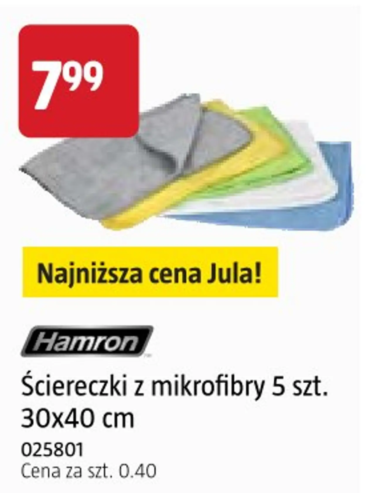 Ściereczki z mikrofibry 5 szt. Hamron