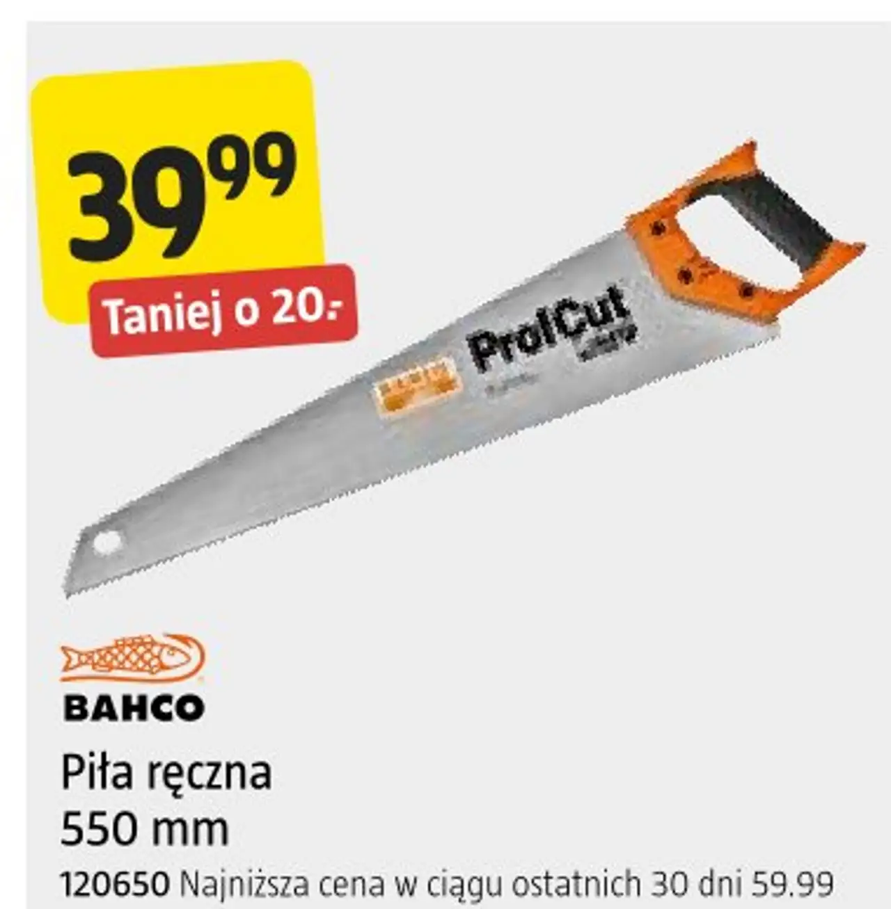 Piła ręczna Bahco 550 mm