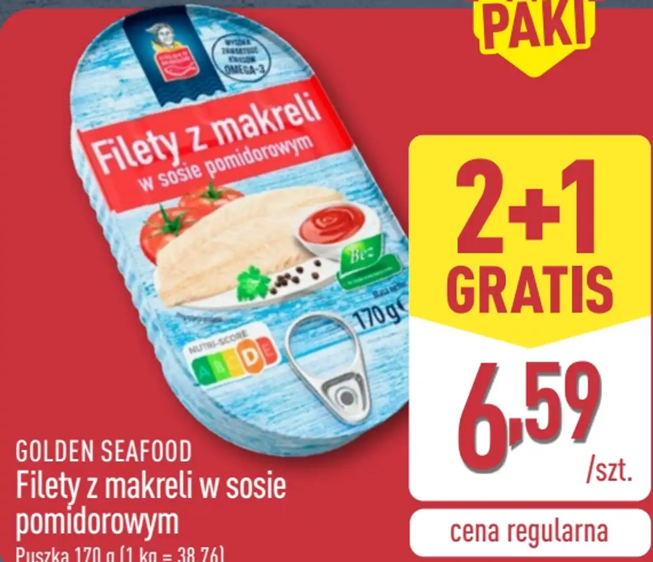 Golden Seafood Filety z makreli w sosie pomidorowym