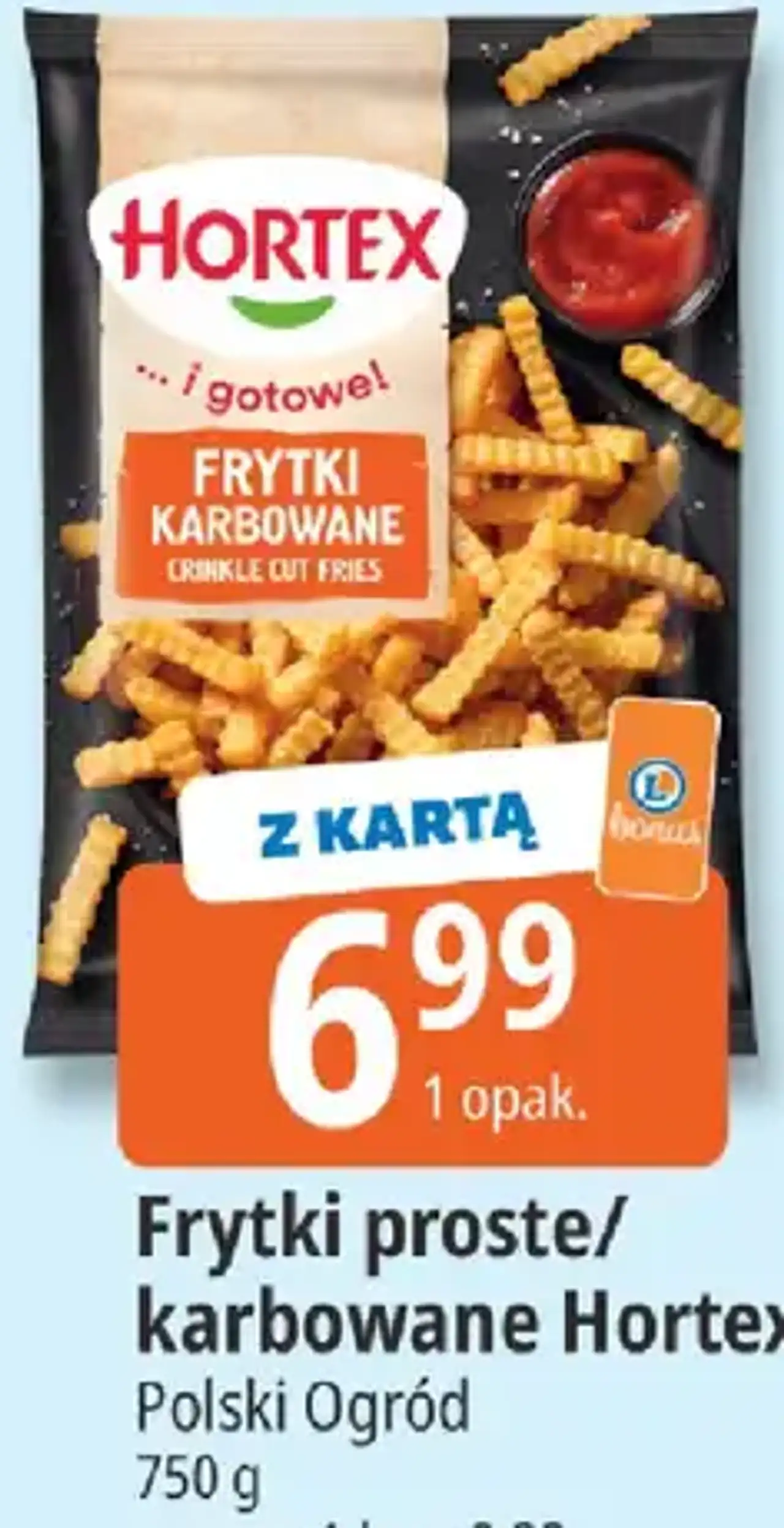 Frytki proste/karbowane Hortex Polski Ogród