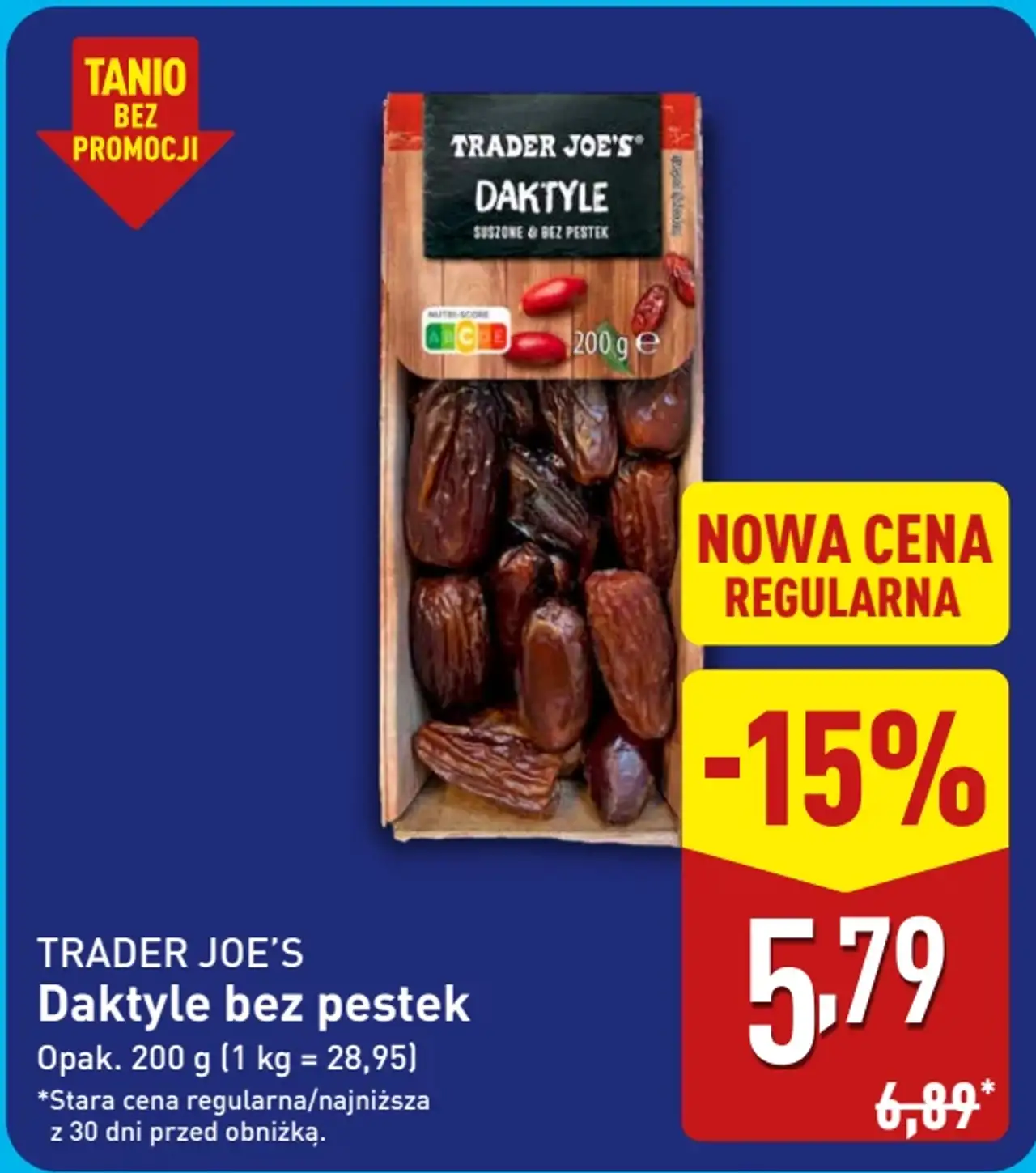 Trader Joe's Daktyle bez pestek