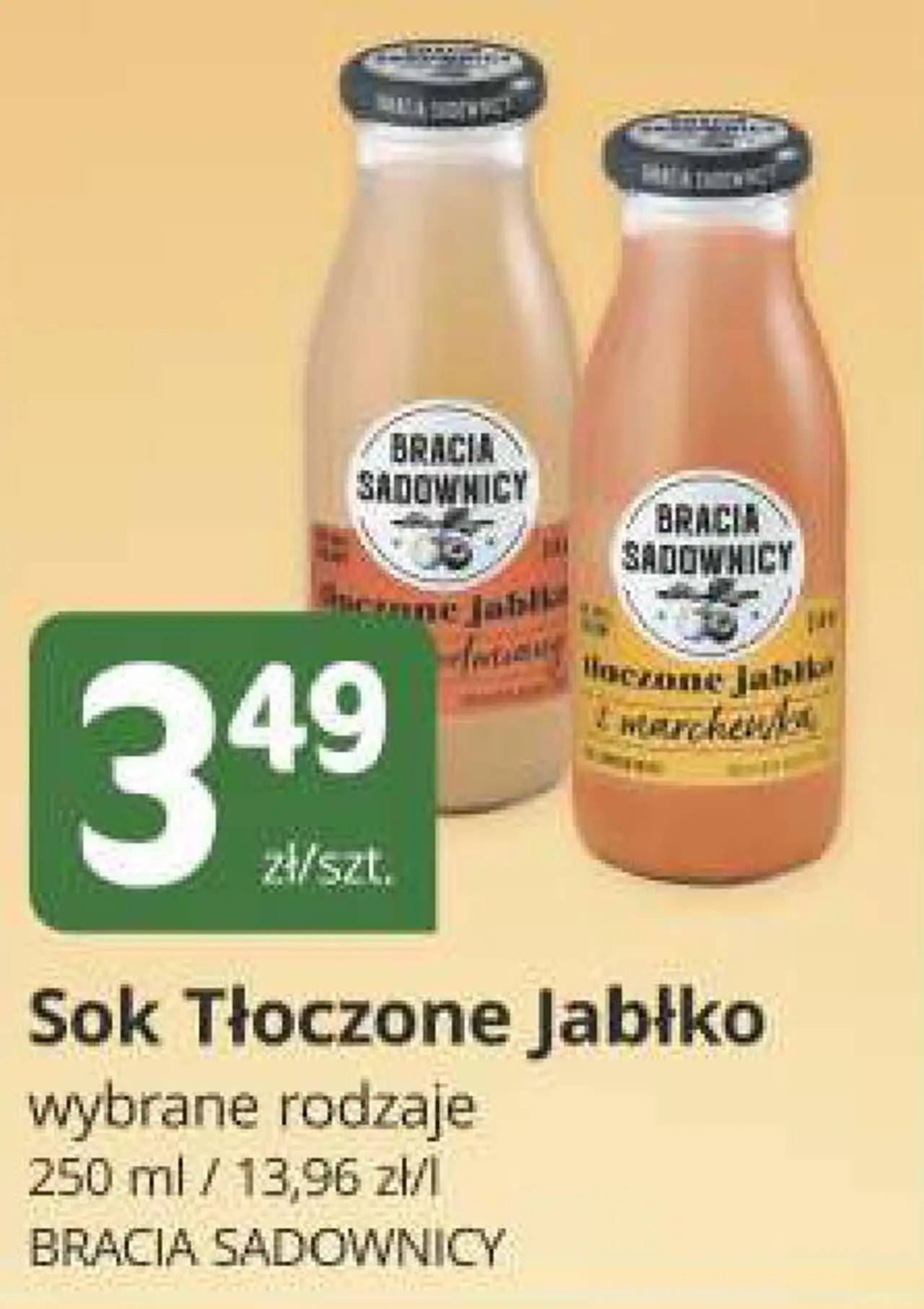 Sok Tłoczone Jabłko wybrane rodzaje Bracia Sadownicy