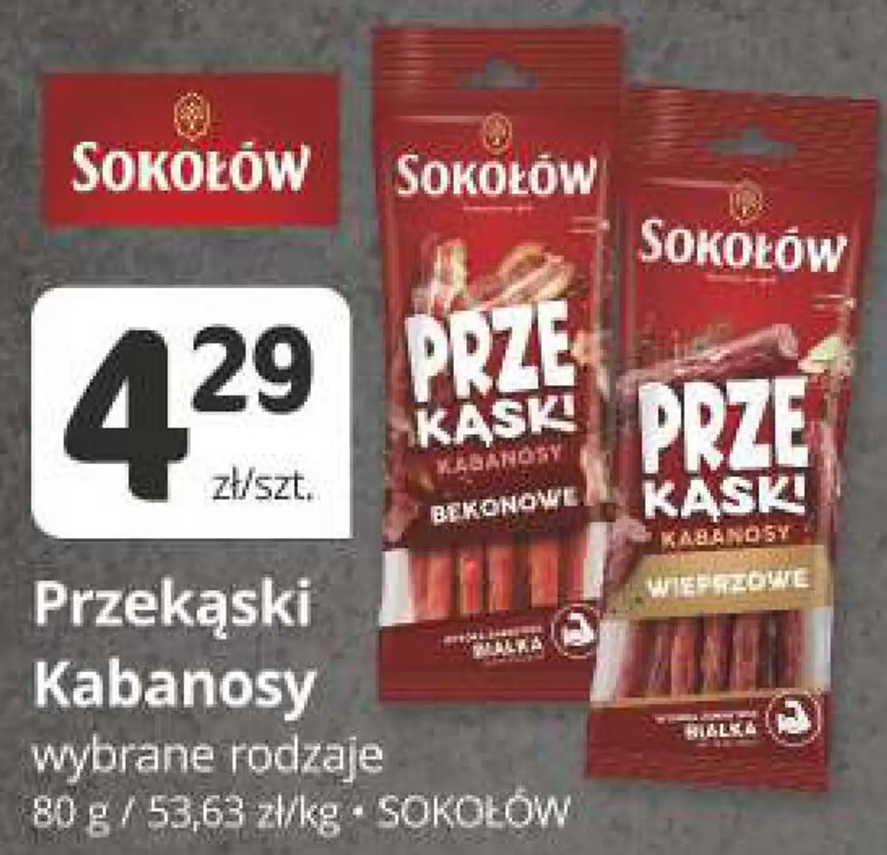 Przekąski Kabanosy Sokołów