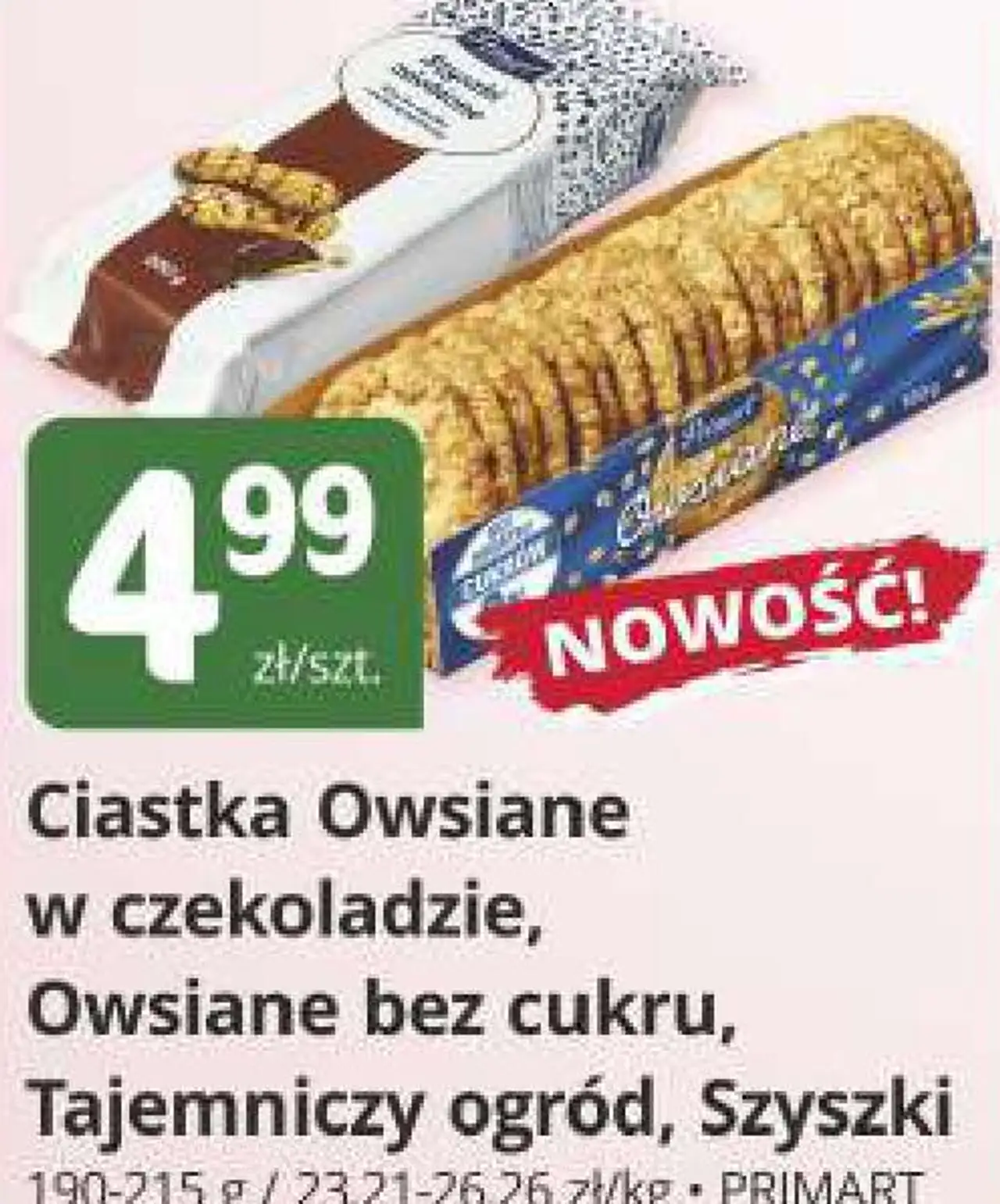 Ciastka Owsiane w czekoladzie, Owsiane bez cukru, Tajemniczy ogród, Szyszki