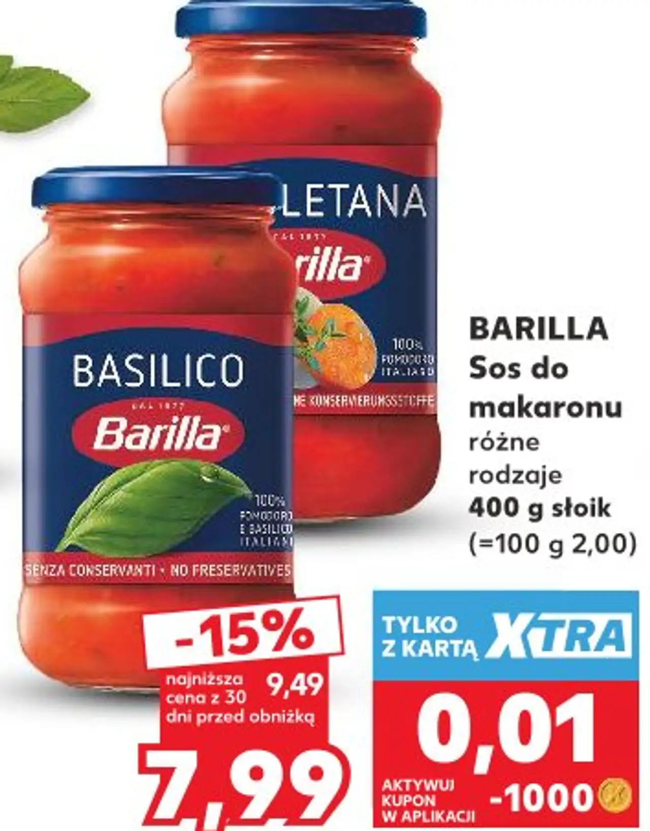 Barilla Sos do makaronu różne rodzaje