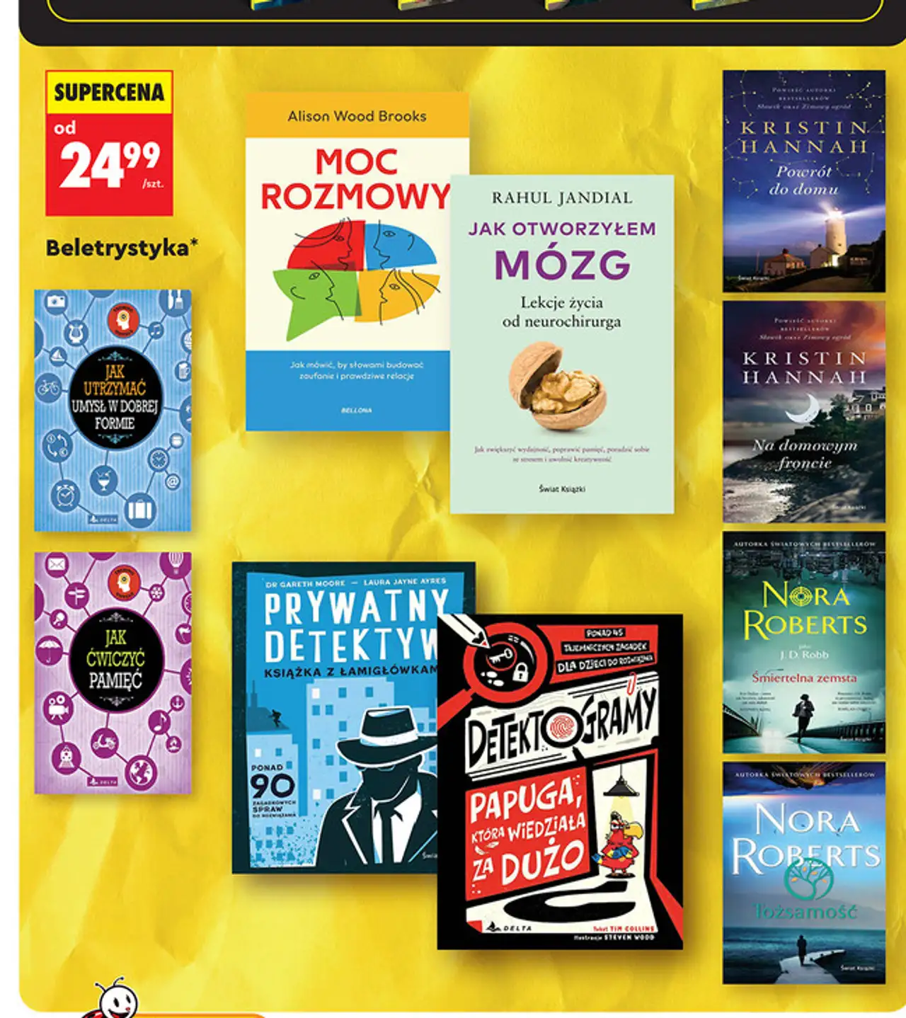 Książki Beletrystyka (różne tytuły, m.in. Kristin Hannah, Nora Roberts)