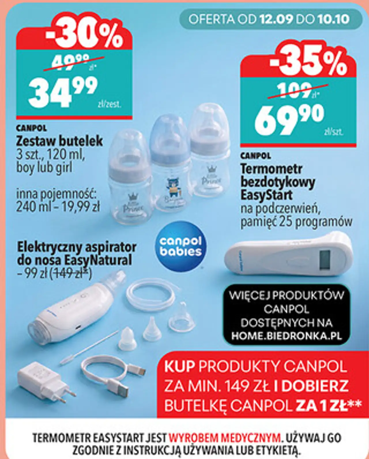 Zestaw butelek i akcesoria niemowlęce Canpol Babies