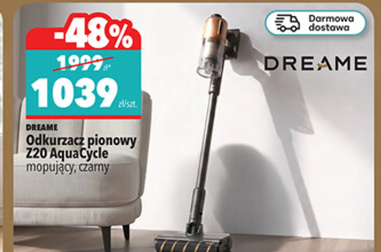 Odkurzacz pionowy Z20 AquaCycle mopujący, czarny