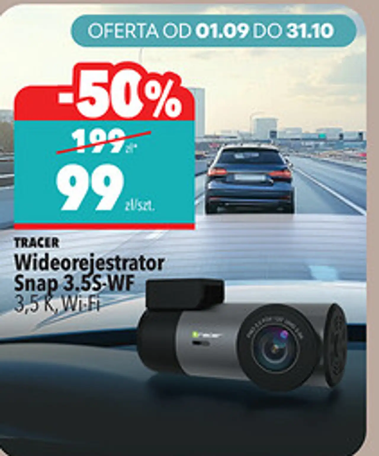 Wideorejestrator Tracer Snap 3.5S-WF