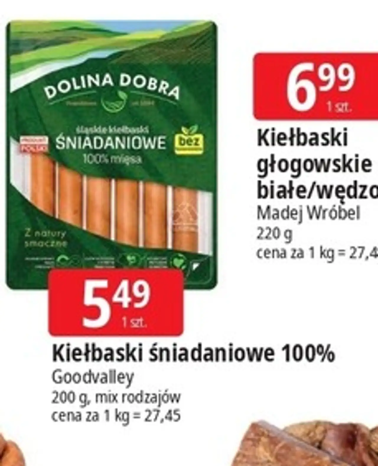 Kiełbaski śniadaniowe 100% Dolina Dobra Goodvalley