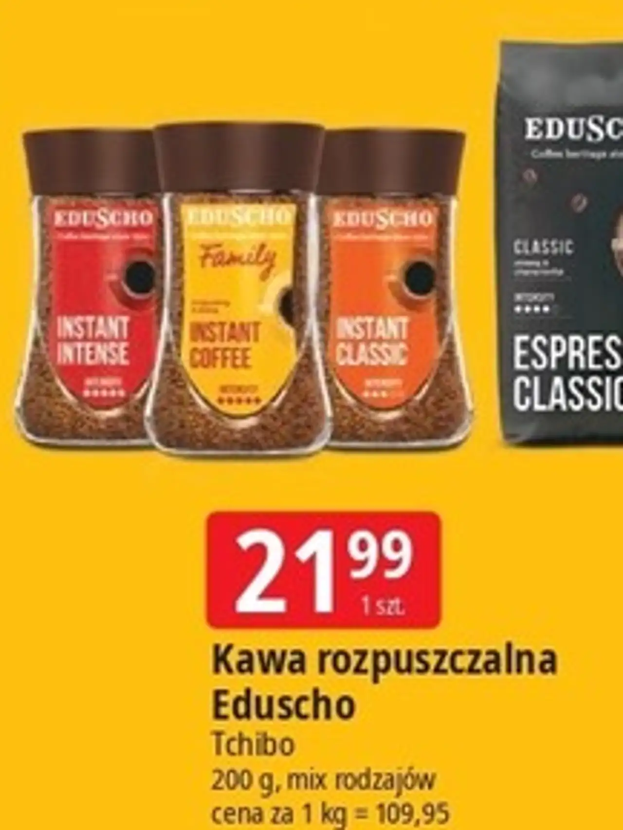 Kawa rozpuszczalna Eduscho Family / Intense / Classic