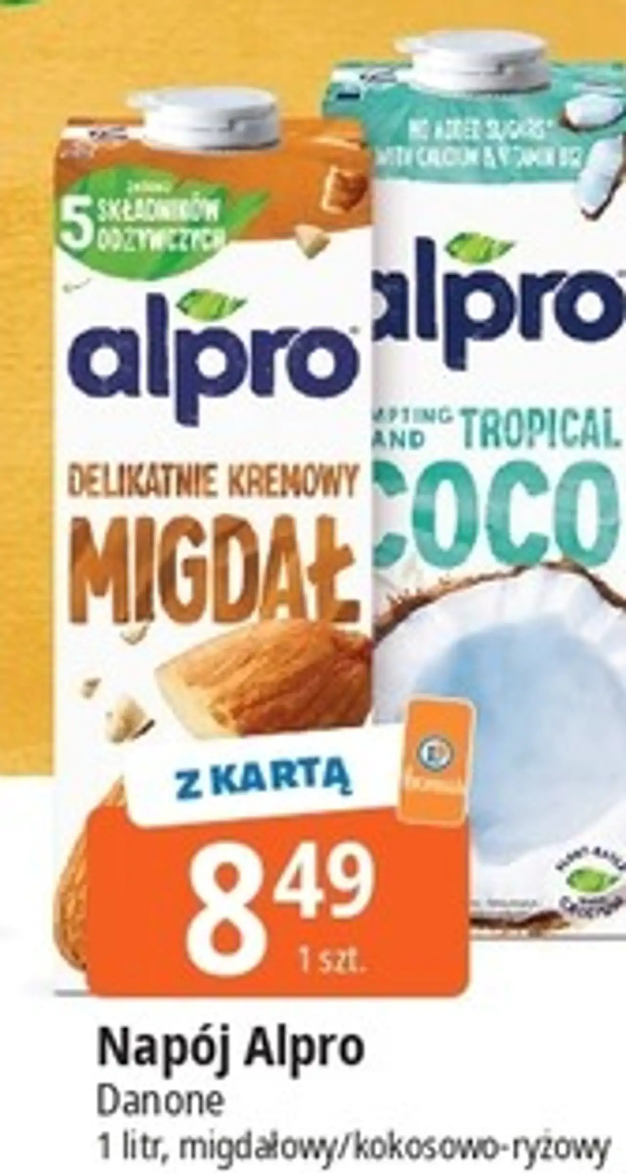 Napój migdałowy / kokosowo-ryżowy Alpro