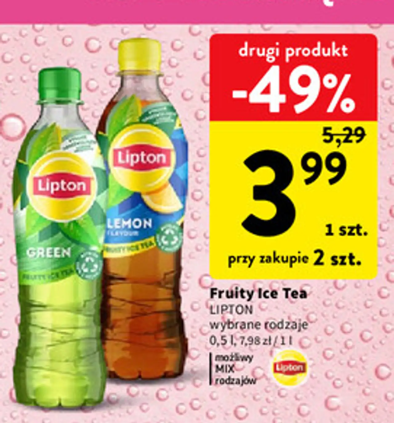 Herbata mrożona classic Lipton Green Ice Tea