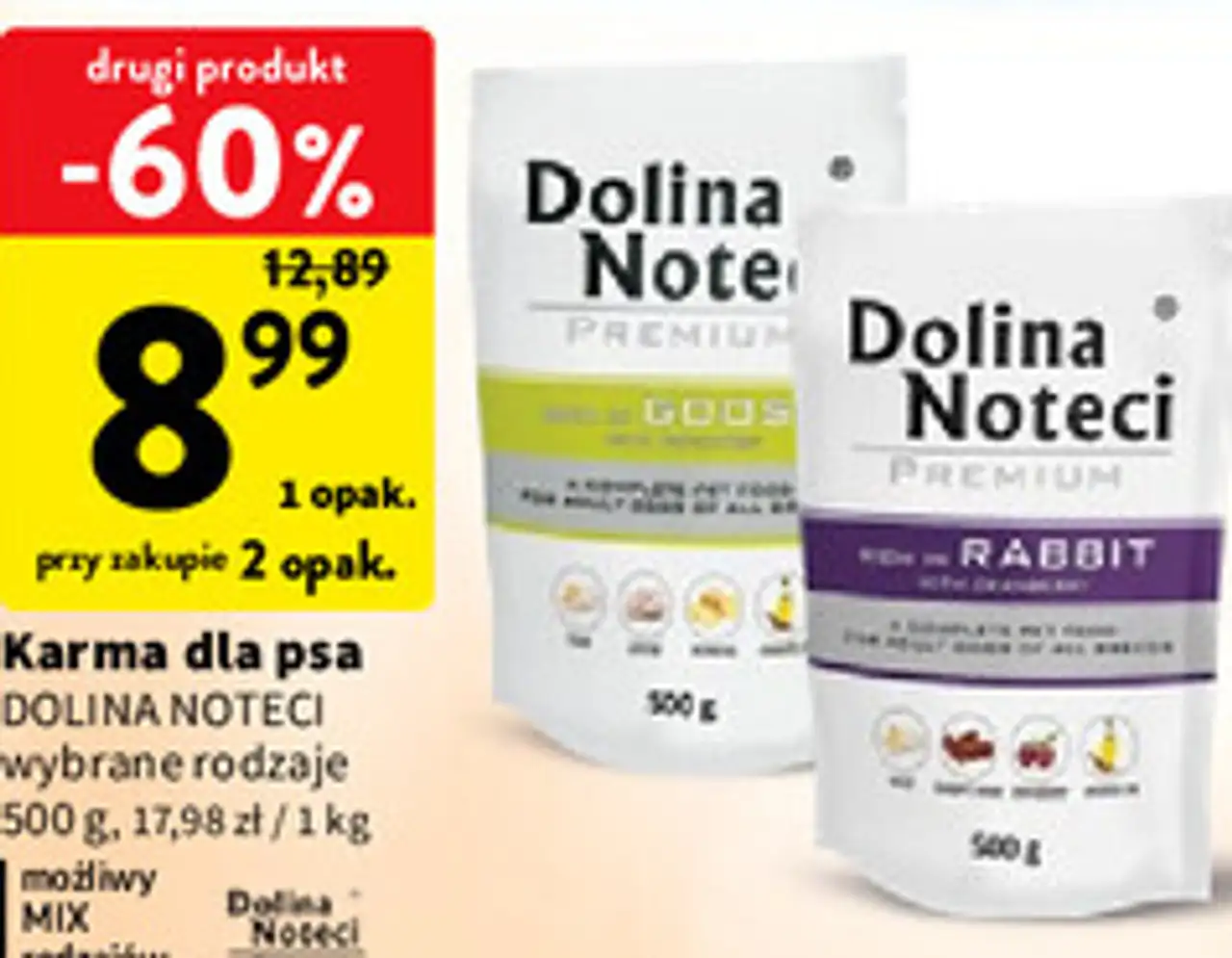 Karma dla psa DOLINA NOTECI wybrane rodzaje
