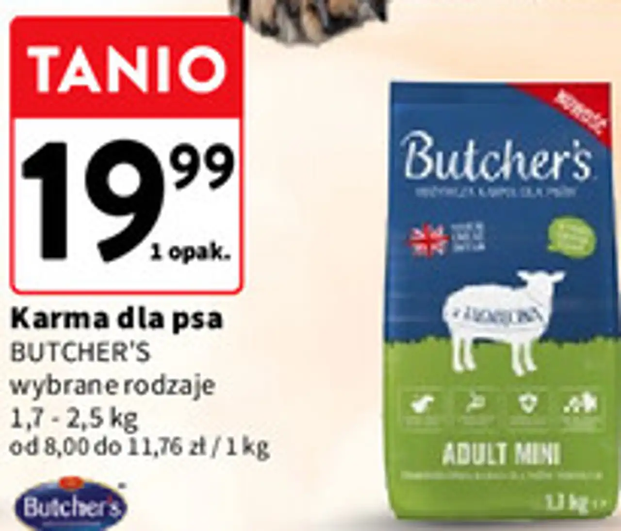Karma dla psa BUTCHER'S wybrane rodzaje