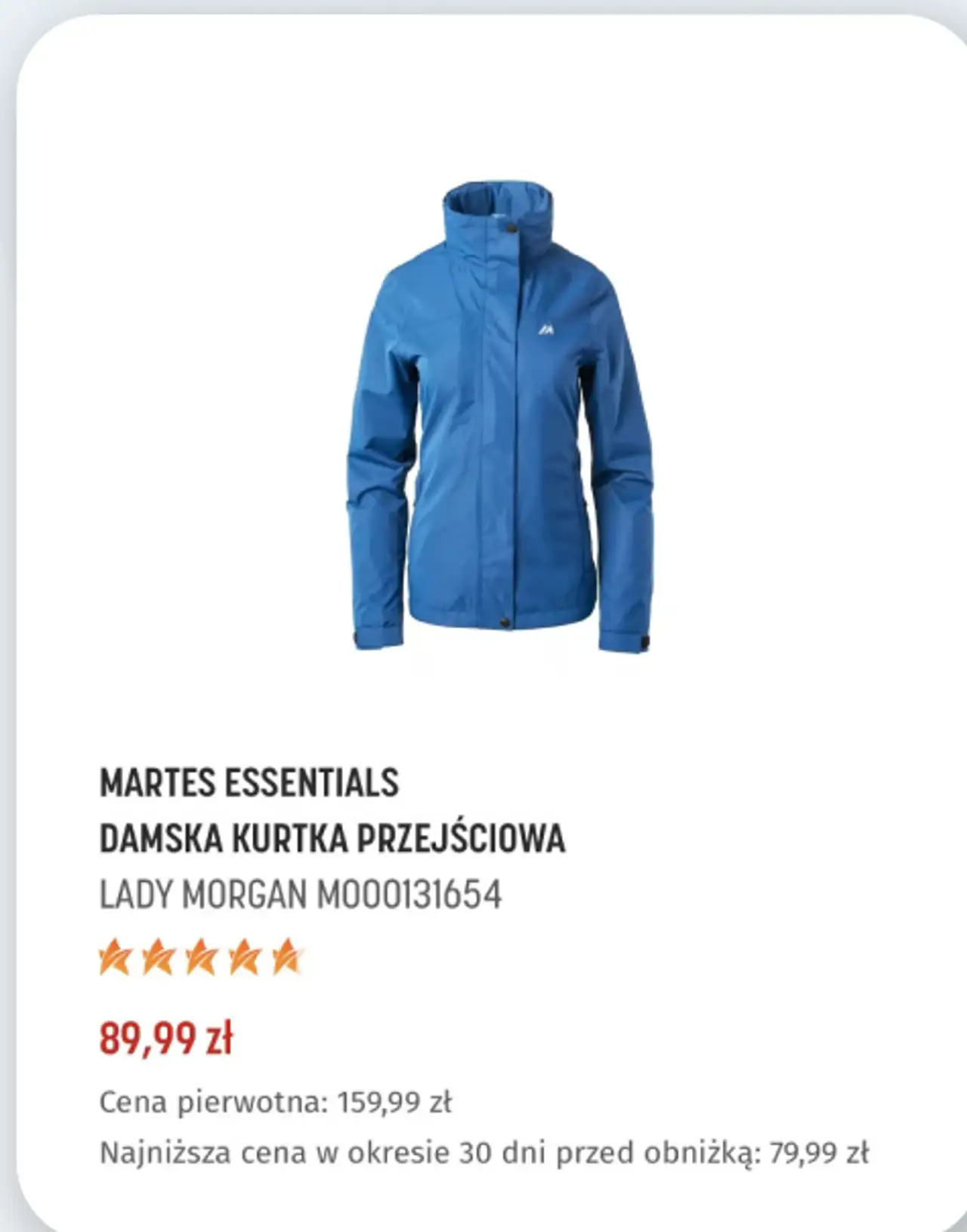 Martes Essentials Damska Kurtka Przejściowa Lady Morgan M000131654