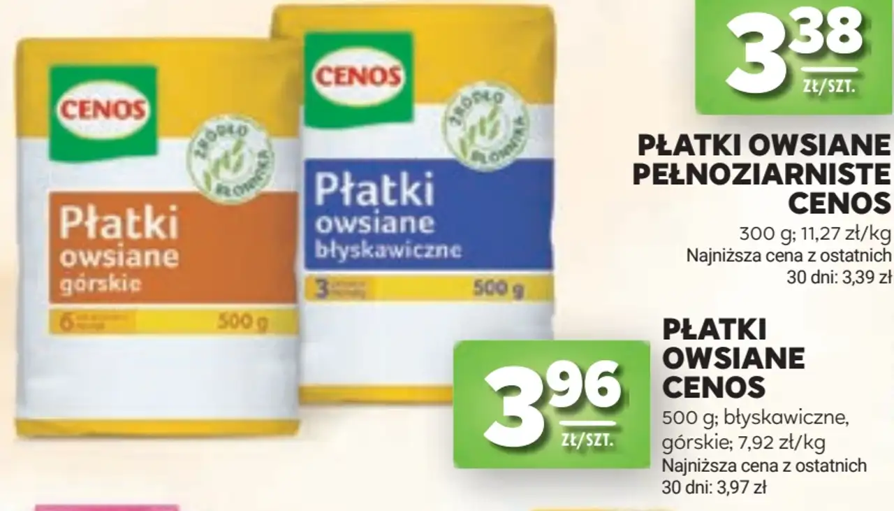 Płatki owsiane Cenos (górskie, błyskawiczne)