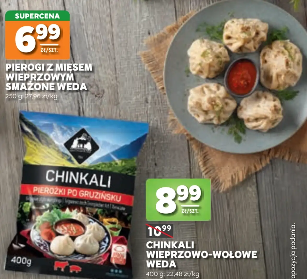 Chinkali wieprzowo-wołowe Weda