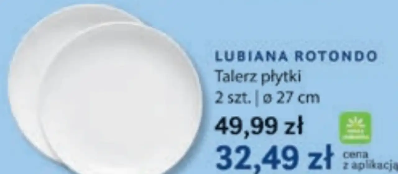 LUBIANA ROTONDO Talerz płytki 2 szt. ø 27 cm