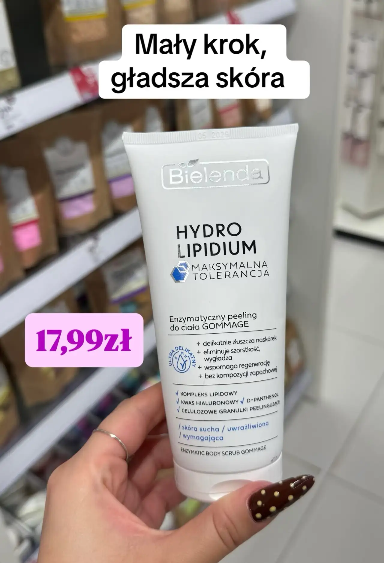 Bielenda Hydro Lipidium Enzymatyczny peeling do ciała GOMMAGE