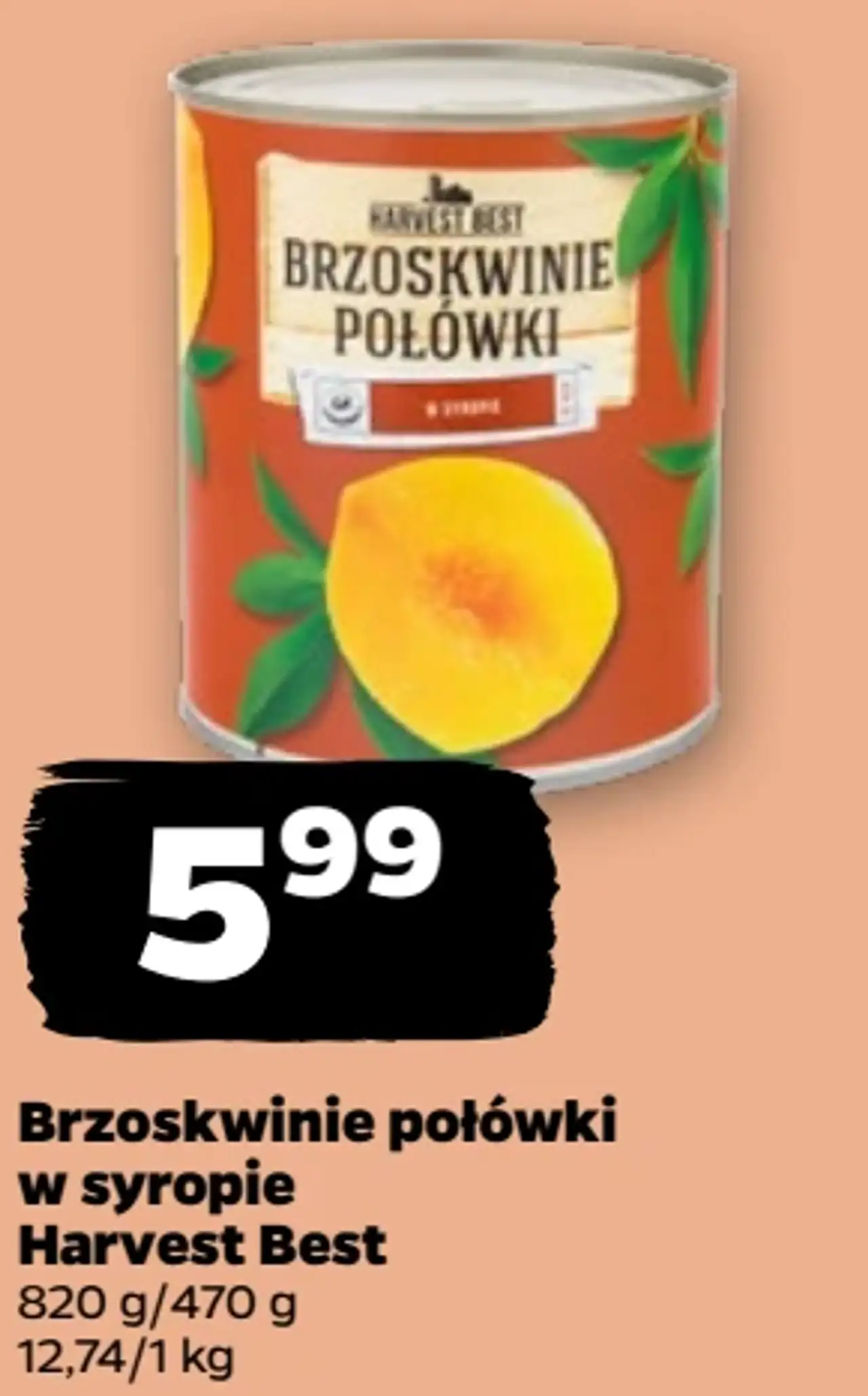 Brzoskwinie połówki w syropie Harvest Best