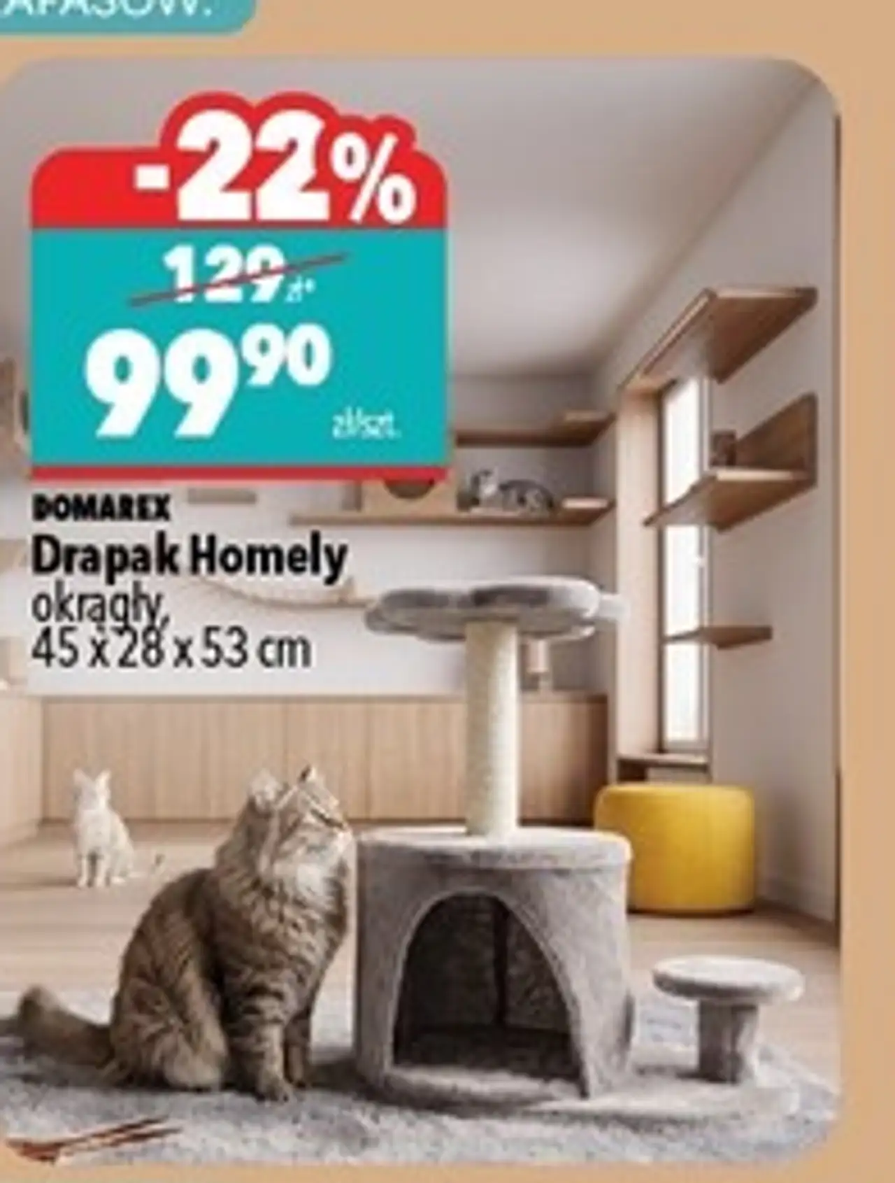 DOMAREX Drapak Homely okrągły