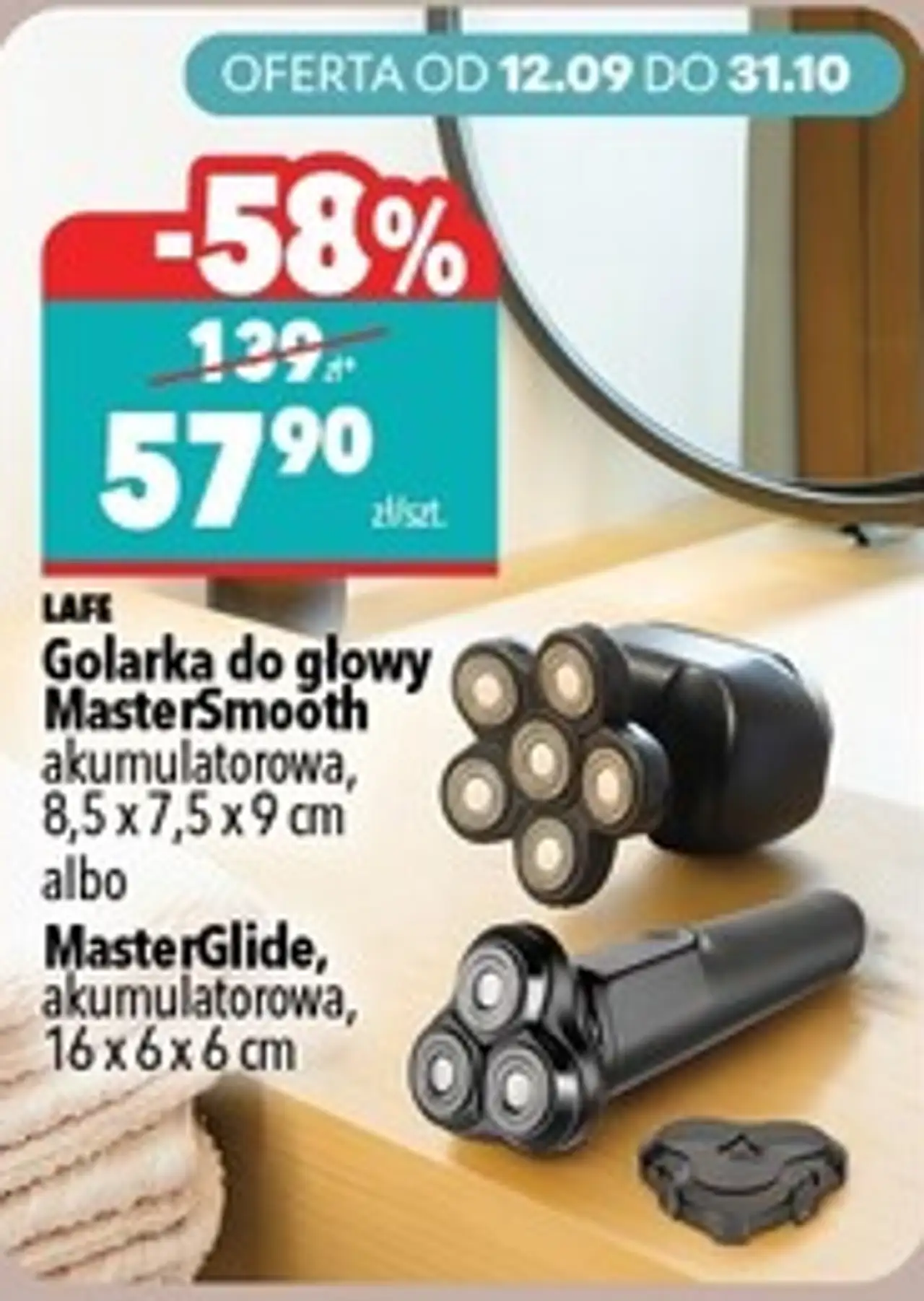 Lafe Golarka do głowy MasterSmooth lub MasterGlide