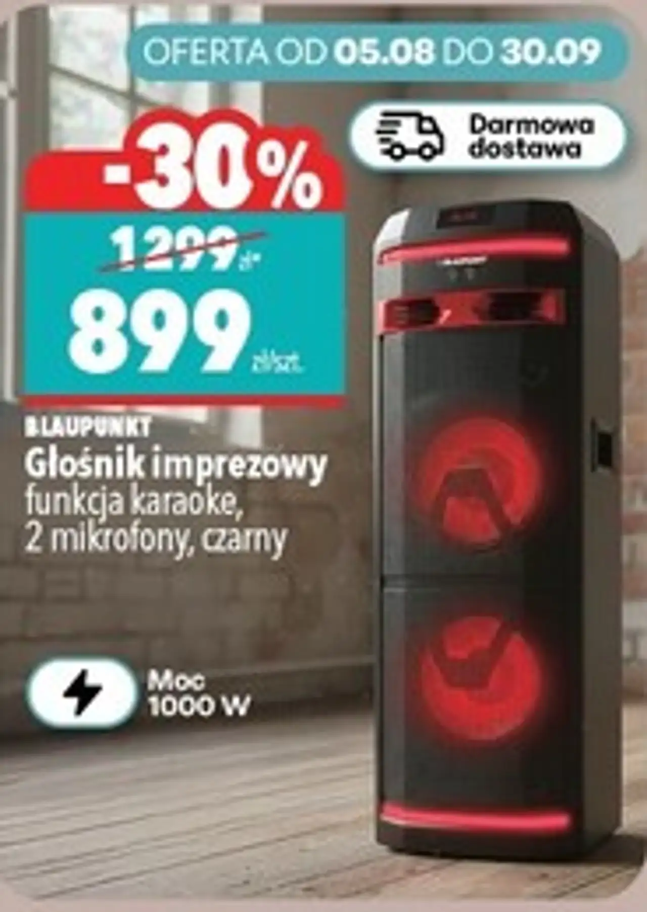 Blaupunkt Głośnik imprezowy z funkcją karaoke