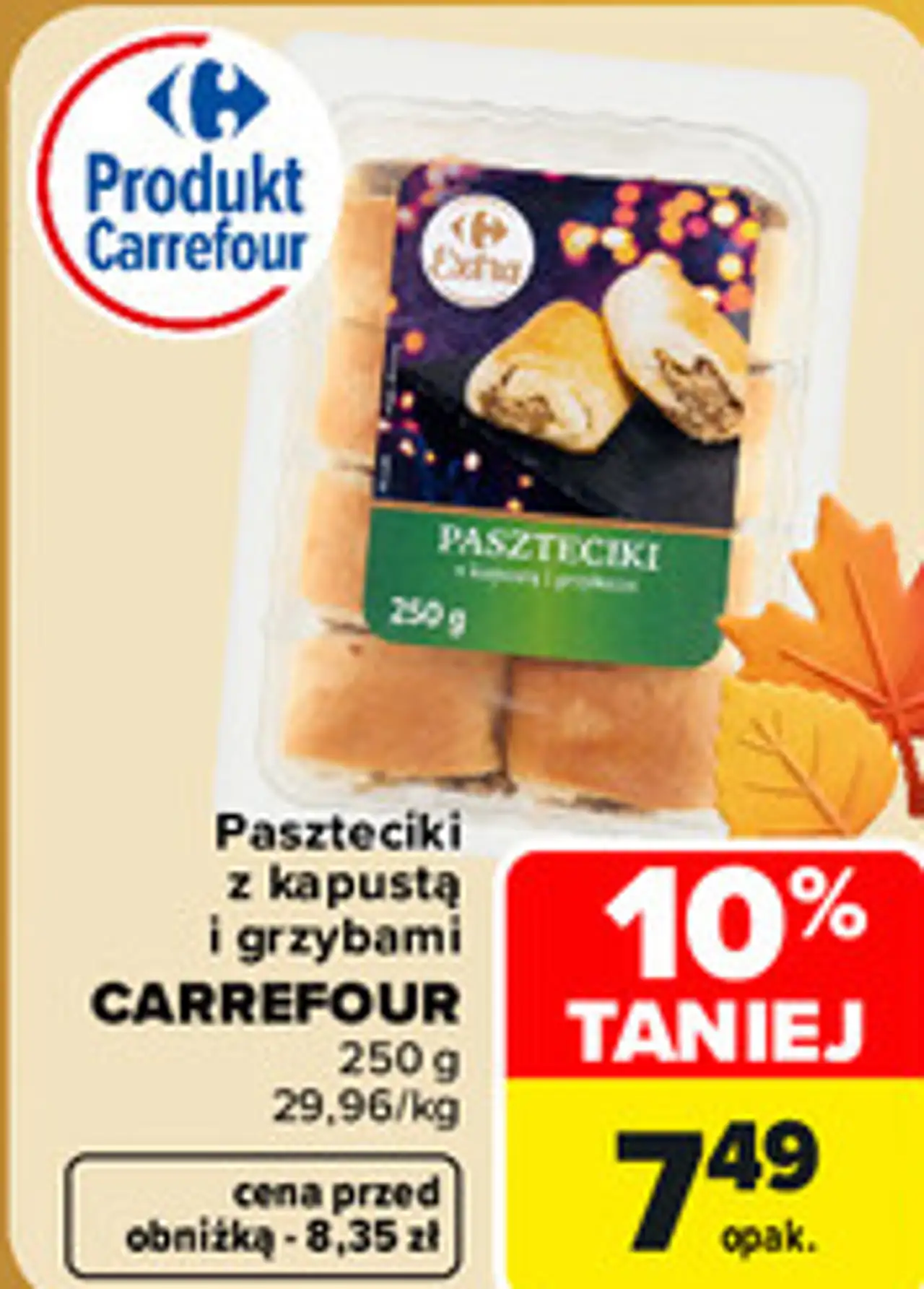 Paszteciki z kapustą i grzybami CARREFOUR