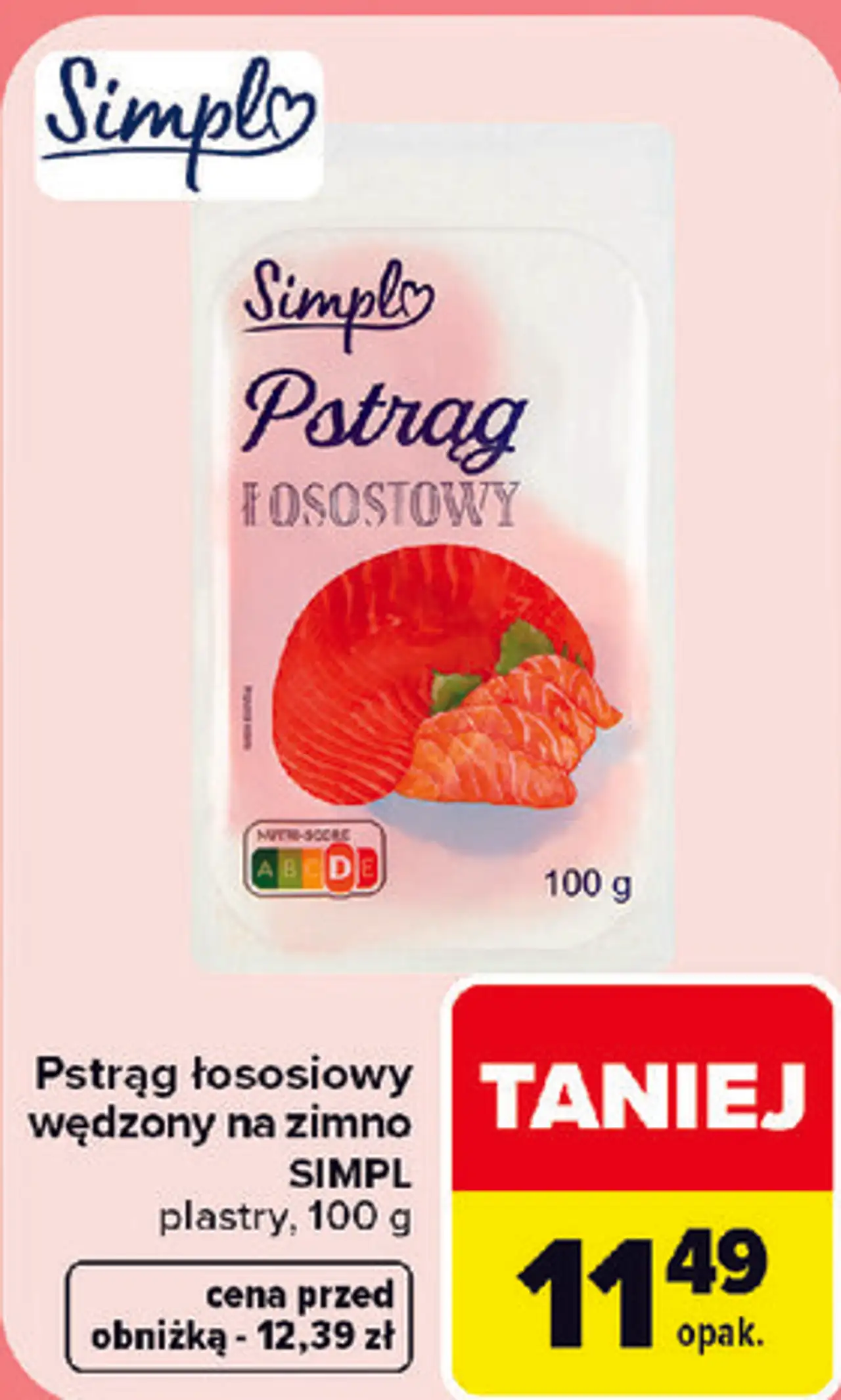 Pstrąg łososiowy wędzony na zimno SIMPL