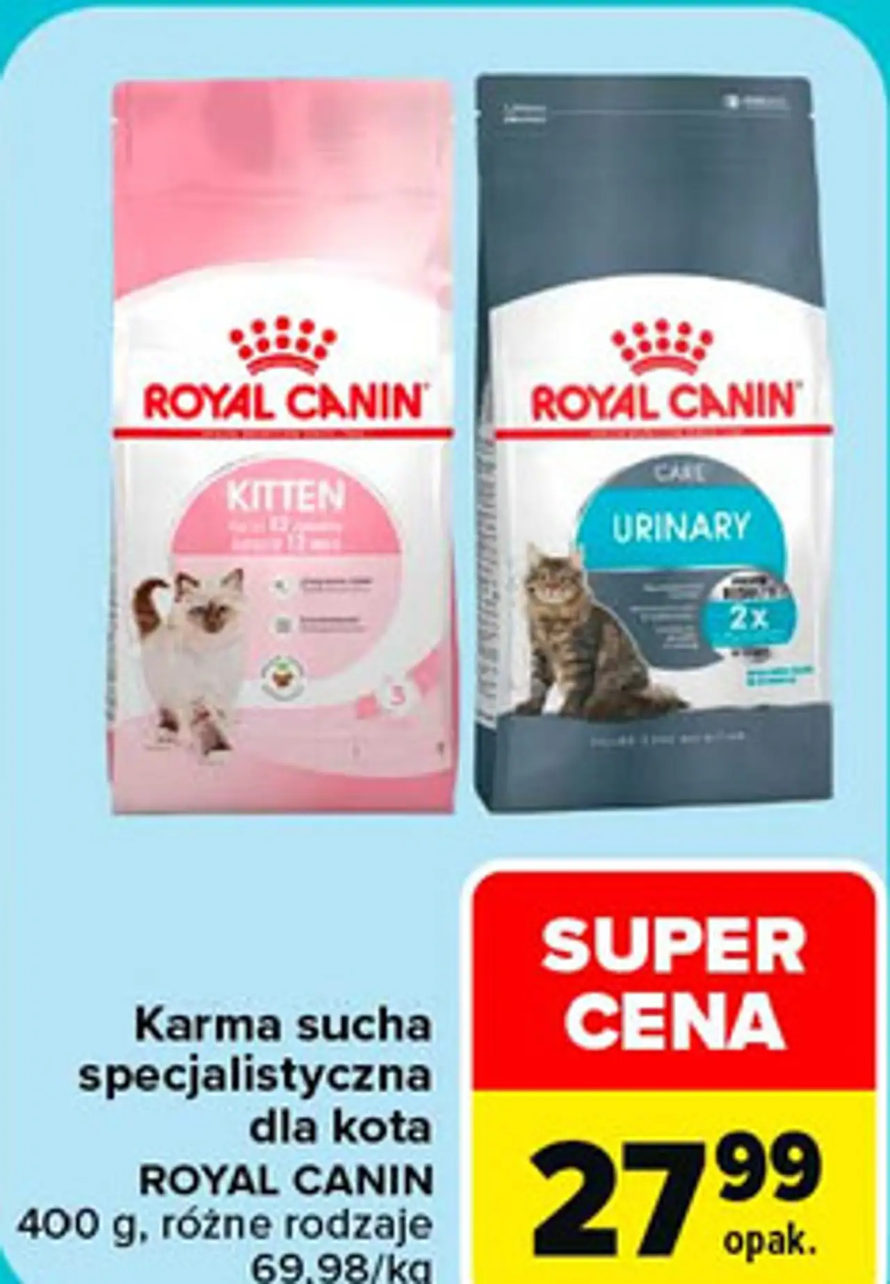Karma sucha specjalistyczna dla kota Royal Canin Kitten / Urinary