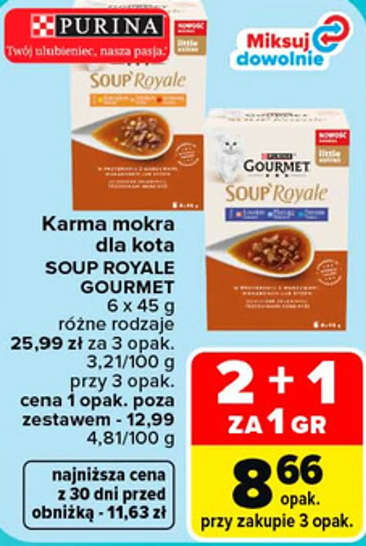 Karma mokra dla kota SOUP ROYALE GOURMET