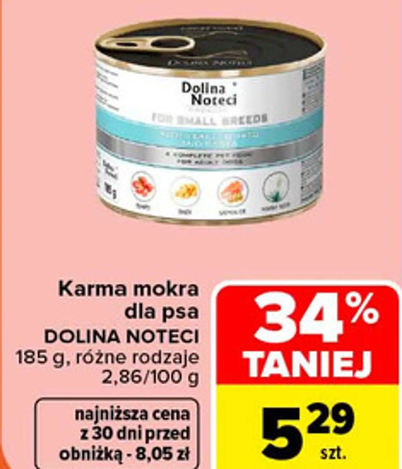 Karma mokra dla psa Dolina Noteci Premium dla małych ras