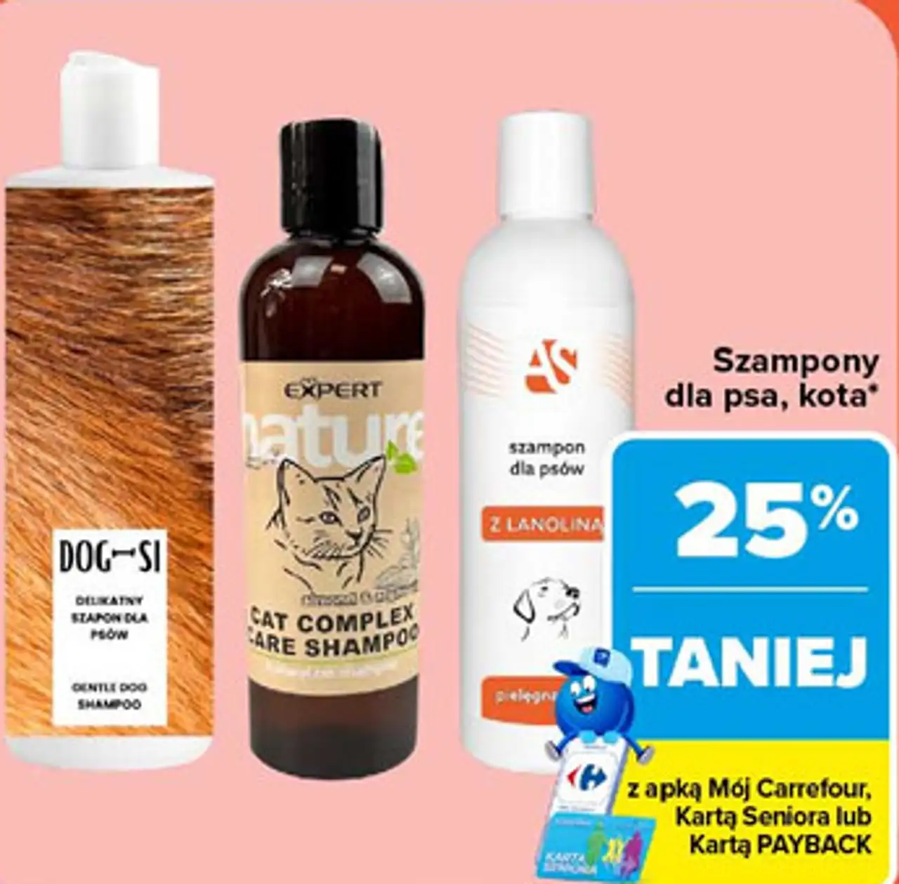 Szampony dla psa, kota (DOG-SI, Expert Nature, AS)