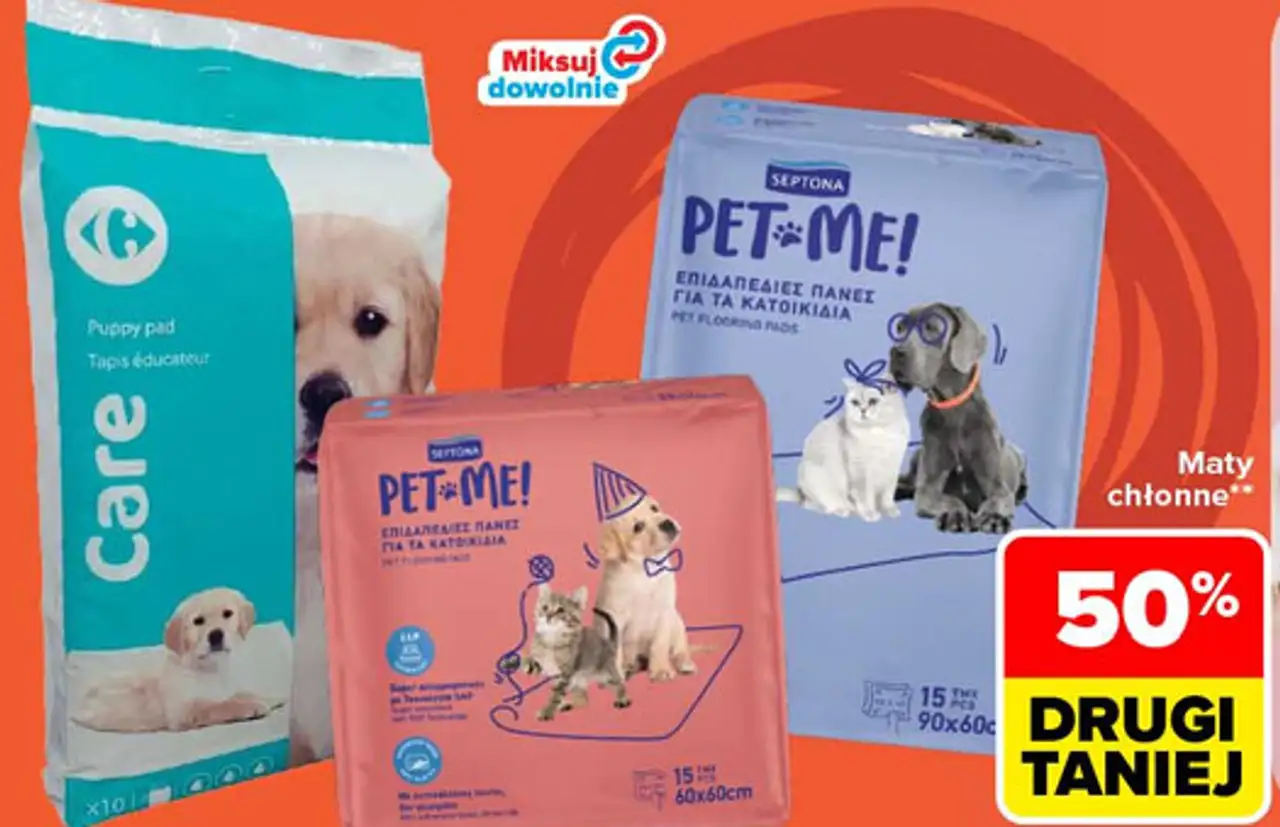 Maty chłonne dla zwierząt Carrefour Care, Septona Pet Me!