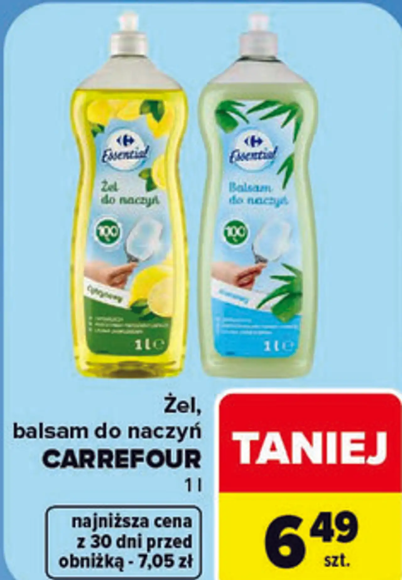 Żel, balsam do naczyń Carrefour