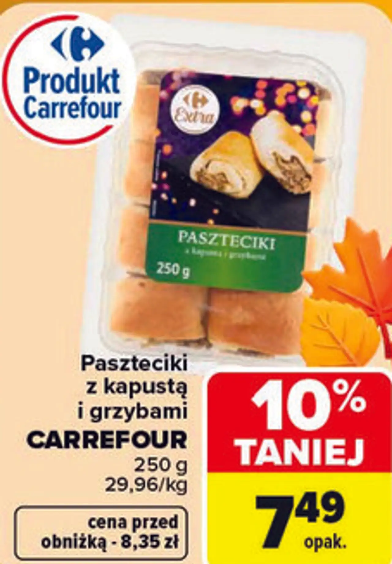Paszteciki z kapustą i grzybami CARREFOUR