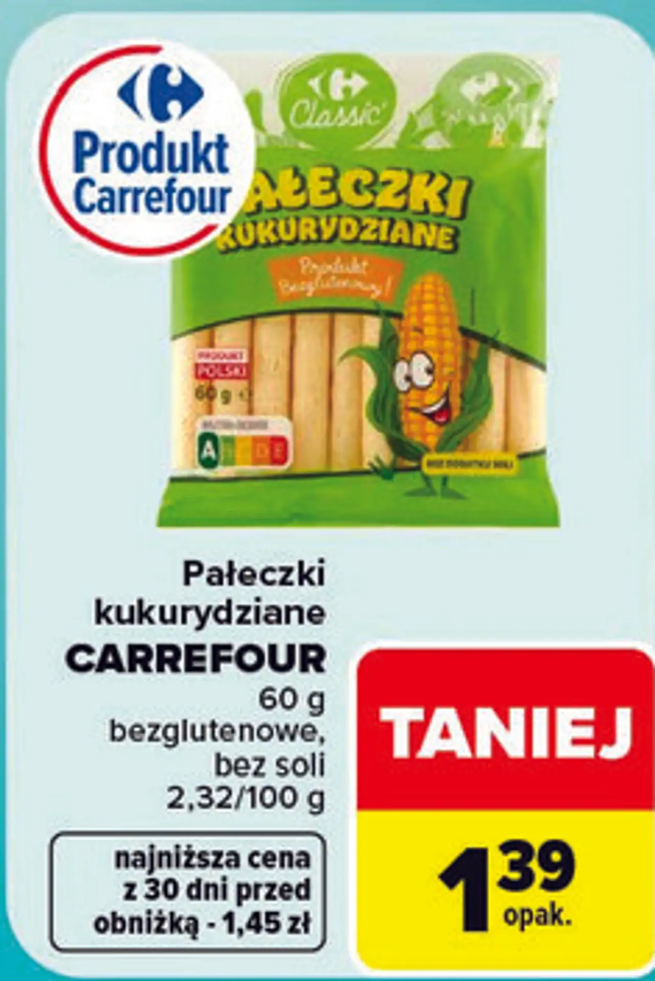 Pałeczki kukurydziane Carrefour Classic