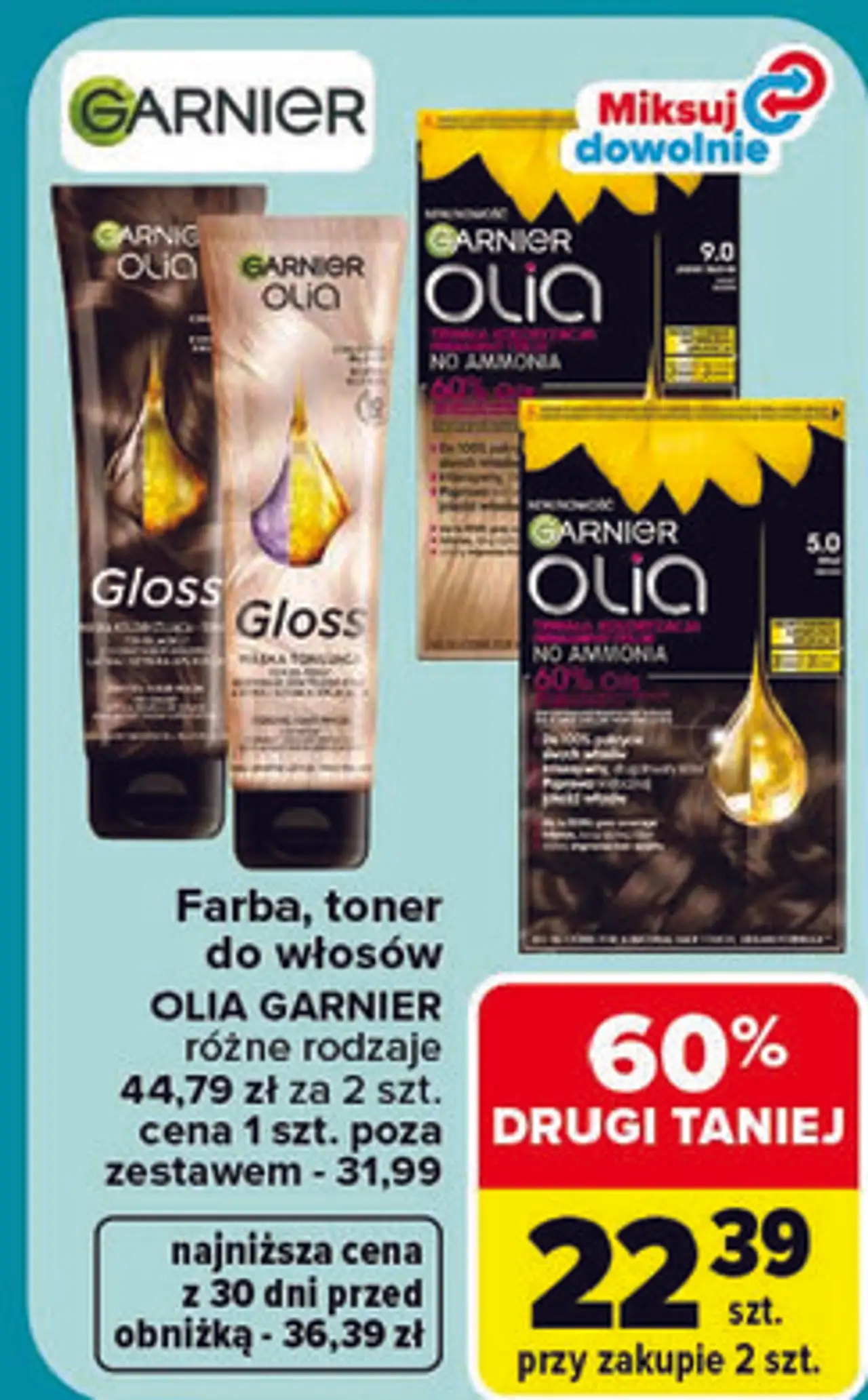 Farba, toner do włosów Olia Garnier