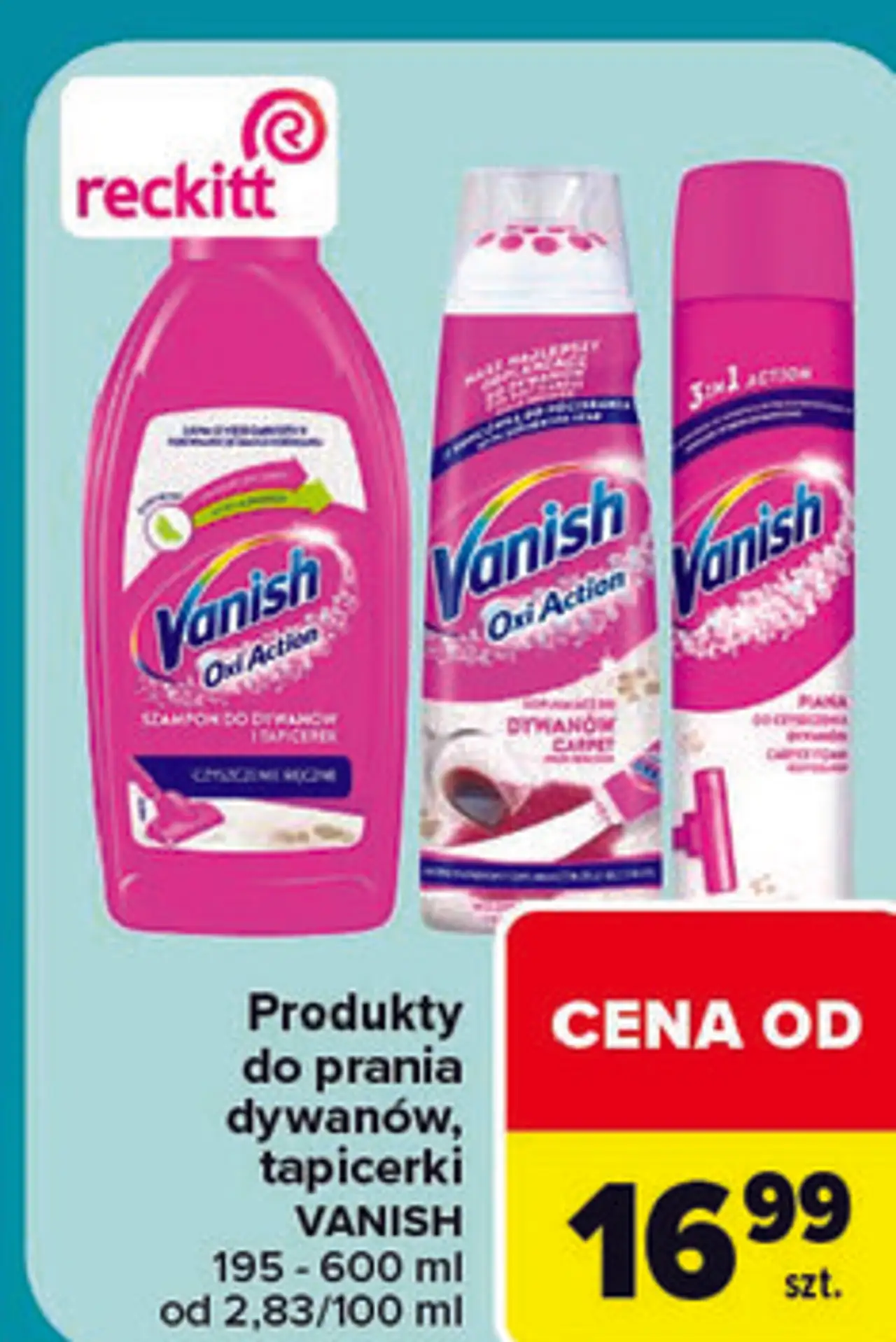 Vanish Produkty do prania dywanów, tapicerki