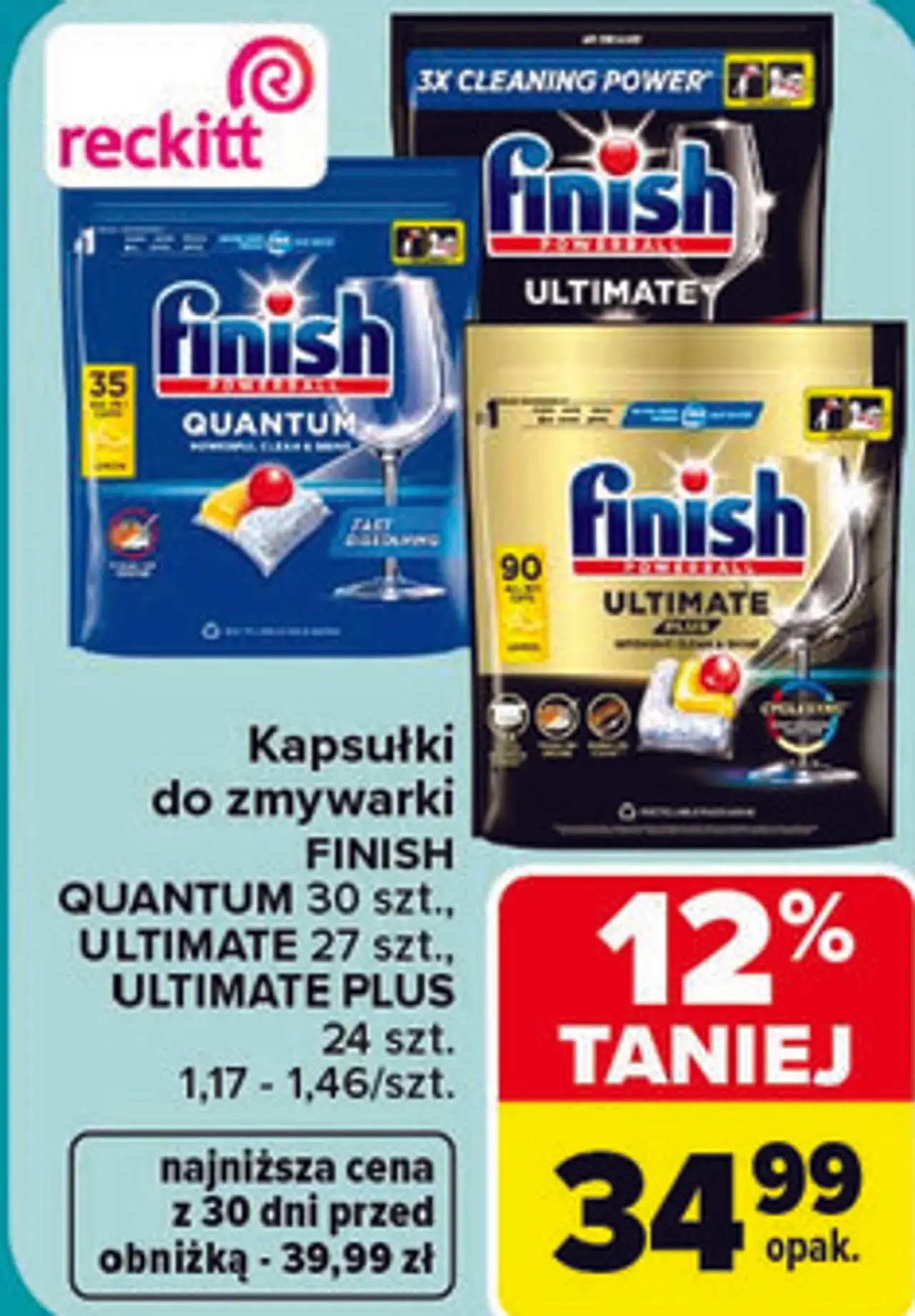 Kapsułki do zmywarki Finish Quantum / Ultimate / Ultimate Plus